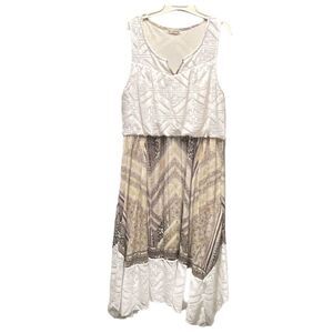 Live and let Live size XL maxi lace Asymmetrical hem